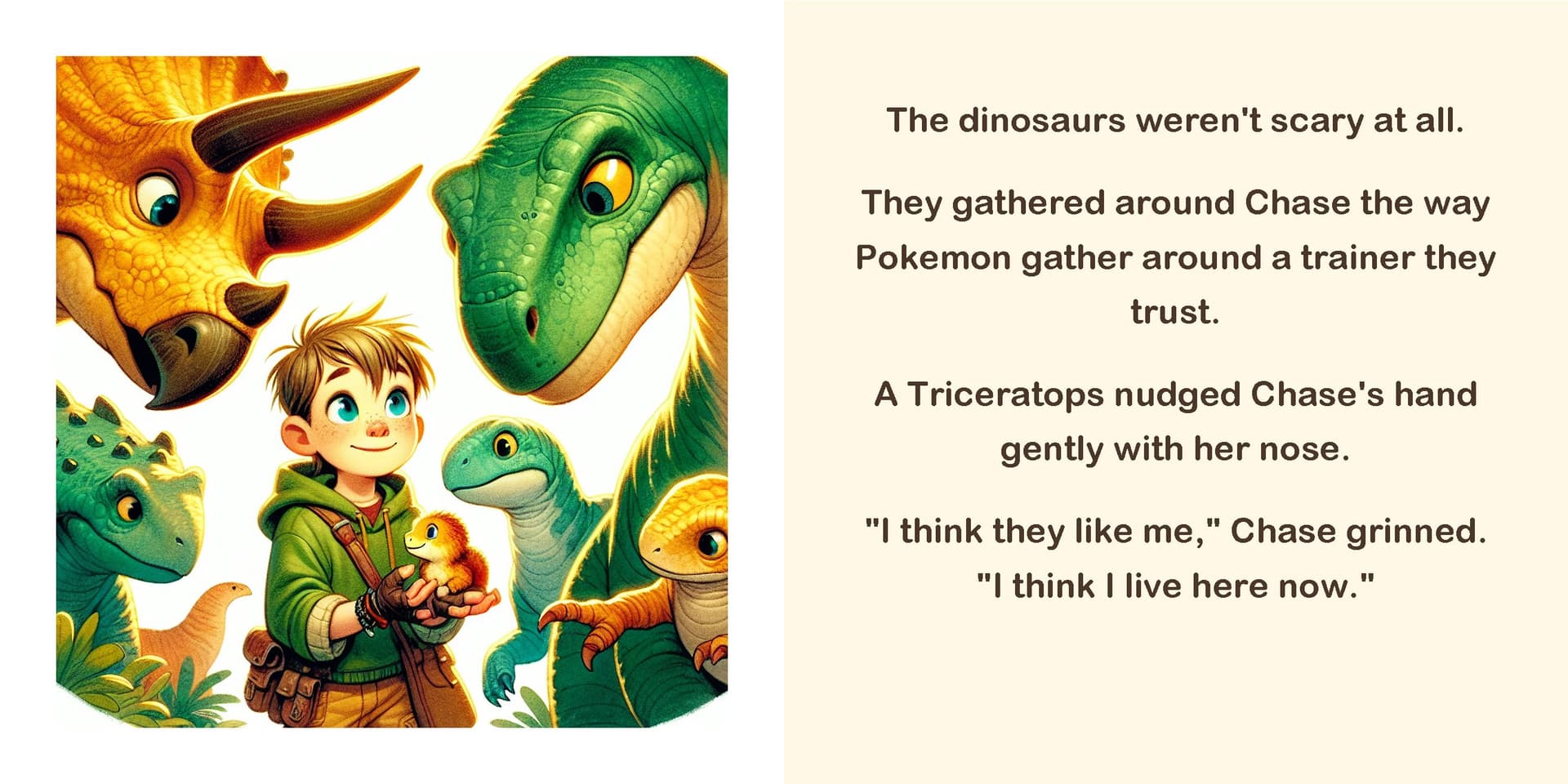 Pages 11–12 — Adventures of Chase: Dinosaur Explorer